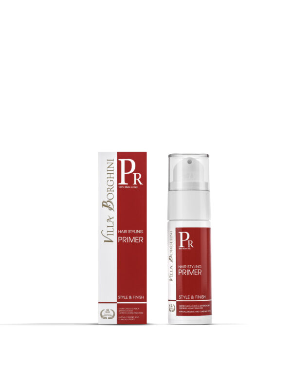 hair styling primer villa borghini, linea style e finish, style e finish line