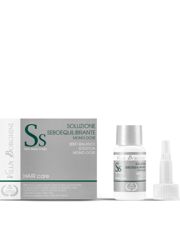 soluzione seboequilibrante villa borghini, linea hair care villa borghini, hair care line
