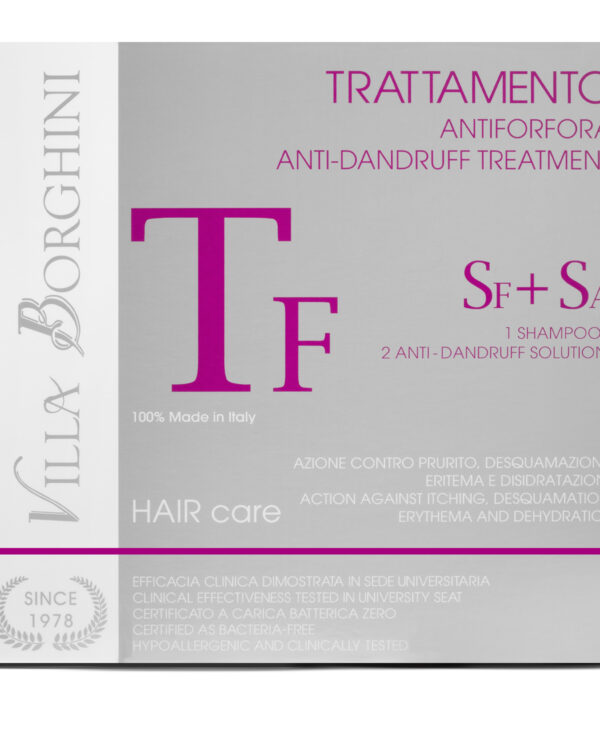 trattamento antiforfora villa borghini, linea hair care villa borghini, hair care line